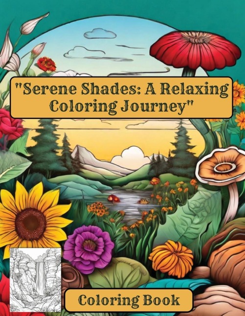 Serene Shades: A Relaxing Coloring Journey Coloring Book