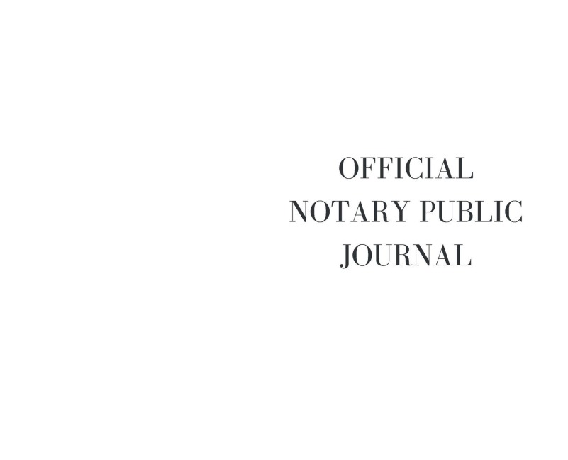 The Official Notary Public Journal