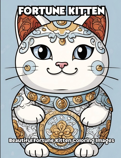 Fortune Kitten: Beautiful Fortune Kitten Coloring Images