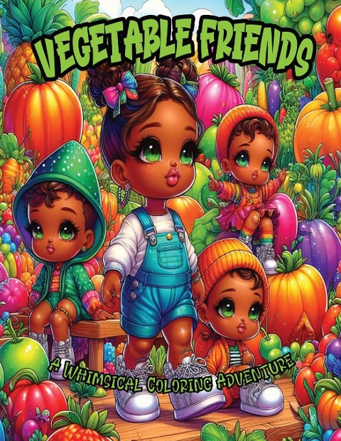 Vegetable Friends: A Whimsical Coloring Adventure