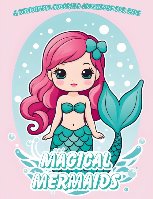 Magical Mermaids Coloring Book