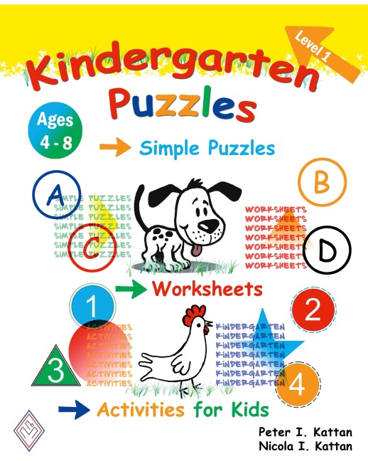 Kindergarten Puzzles - Level 1: Simple Puzzles, Worksheets, and Activities  for Kids