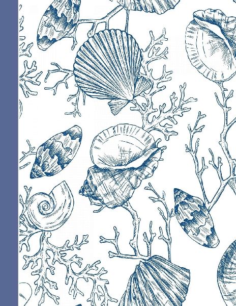 Coastal Chic Graph Paper Composition Notebook Journal for the STEM Girl or Math Genius
