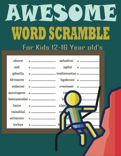 Awesome Word Scramble For Kids 12-16 Year Old's Relax Your Mental Sharpness by Solving Both Challenging - Word Scramble Puzzles