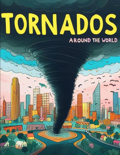 Tornados Around the World Coloring Book for Kids