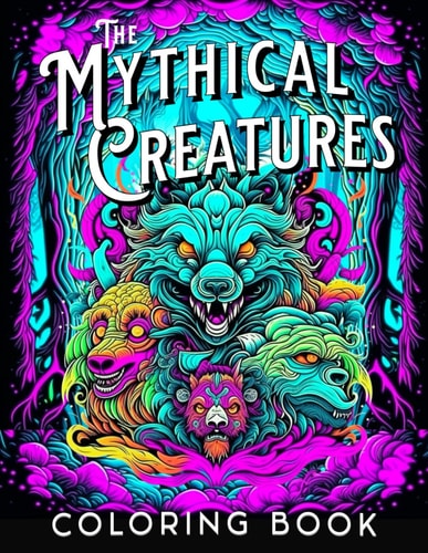 The Mythical Creatures Coloring Mystical Animals Color Pages for Adults