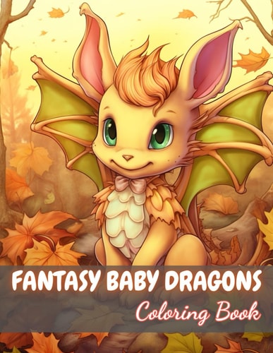 Fantasy Baby Dragons Coloring Book 100+ Unique and Beautiful Designs for All Fans