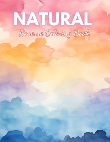 Natural Reverse Coloring Book High Quality Beautiful Stress Relief Design