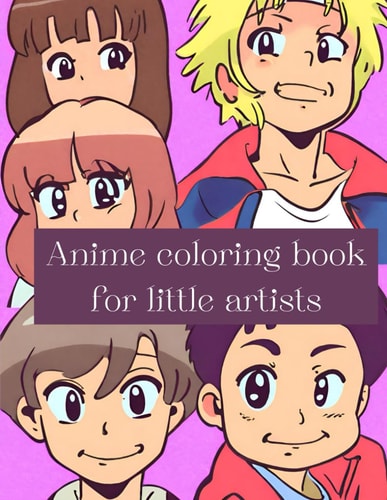 Anime Coloring Book for Little Artists