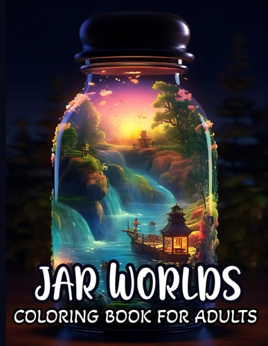 Jar Worlds Coloring Book For Adults A Coloring Book for Adults Featuring Whimsical Jars with Fun Fantasy Characters, Beautiful Flowers, and Magical Scenes for Stress Relief and Relaxation For Adults And Teens!