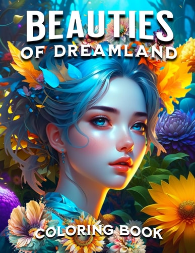 Beauties of Dreamland Coloring The Fantasy of Dreams Color Pages For Women