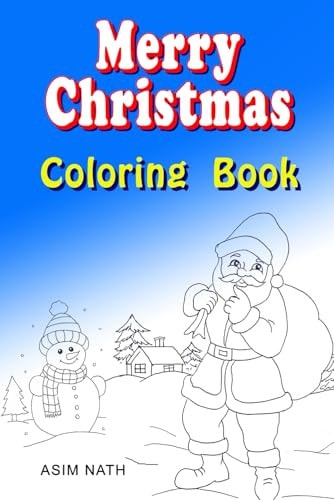 MARRY CHRISTMAS COLORING BOOK.