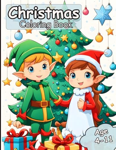 Christmas Coloring Book For Kids Ages 4-12 (Magic Brush Creations): Awesome Christmas Coloring Book for Kids.
