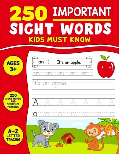 250 Important Sight Words Kids Must Know Great Activity Book To Help Kids Master Their Reading Writing And Spelling Skills