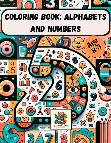 Coloring Book Alphabets, Numbers