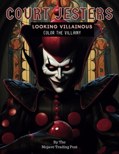 Court Jesters Looking Villainous A Coloring Book For Those Who Love Mischievous Court Jesters