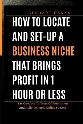 How to Locate and Set-Up a Business Niche That Brings Profit in 1 Hour Or Less Say Goodbye To Years Of Frustration And Hello To Rapid Online Success
