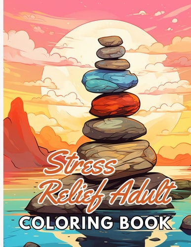 Stress Relief Adult Coloring Book High Quality and Unique Colouring Pages