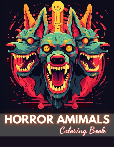Horror Animals Coloring Book for Adult High-Quality and Unique Coloring Pages