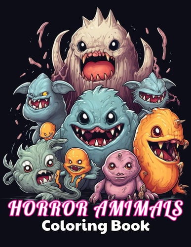 Horror Animals Coloring Book for Adult High Quality +100 Beautiful Designs for All Ages