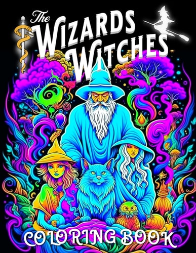 The Wizards and Witches Coloring Book Gifts of Fantasy and Mythical Creatures Coloring Pages