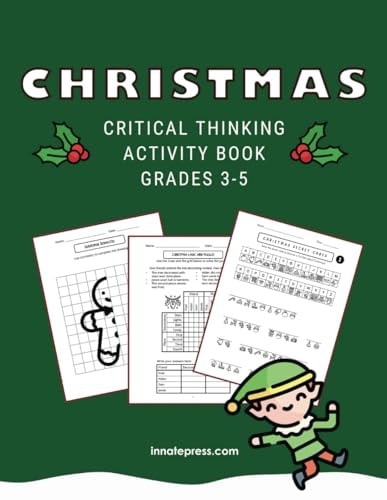 Christmas Critical Thinking Activity Book Grades 3 - 5