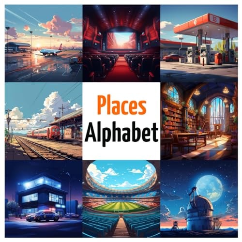 Places Alphabet ABC Places, Alphabet Book from A to Z for Kids