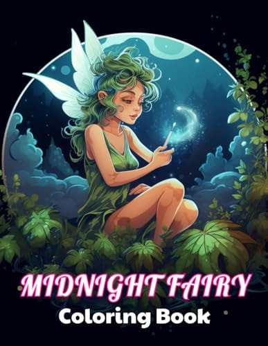 Midnight Fairy Coloring Book High Quality +100 Beautiful Designs