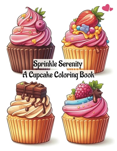 Sprinkle Serenity A Cupcake Coloring Book