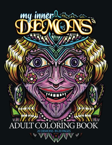 My Inner Demons - Adult Coloring Book Release Your Inner Demons
