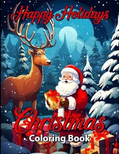 Christmas Coloring Book Happy Holidays