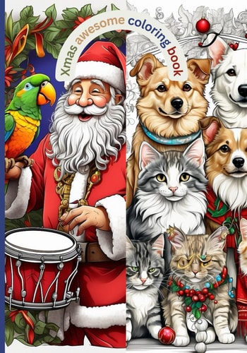 Xmas Awesome Coloring Book "Jolly Joy: A Festive Christmas Coloring Extravaganza!"