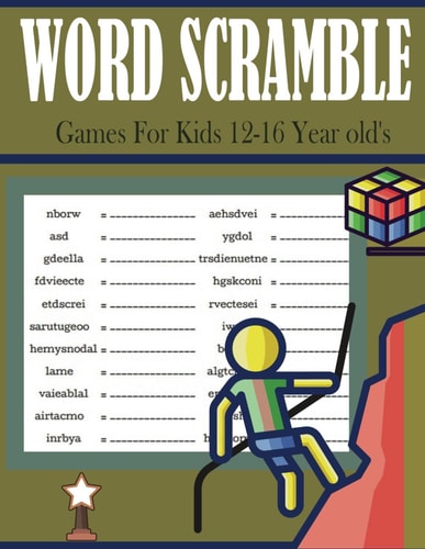 Word Scramble Games For Kids 12-16 Year Old's 2024 Word Scrambles Puzzle Book For Kids With Solution