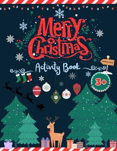 Merry Christmas Activity and Coloring Book for Children Age 3+