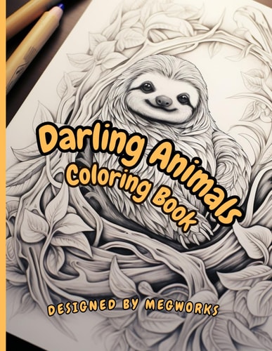 Darling Animals Coloring Book