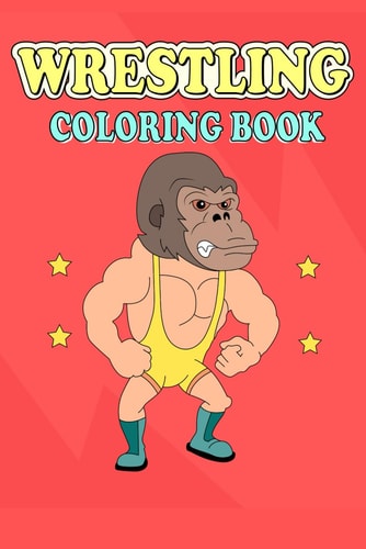 Wrestling Coloring Book Mascot Wrestlers