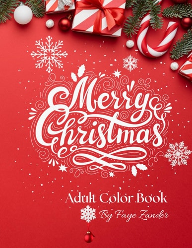 Merry Christmas Adult Color Book