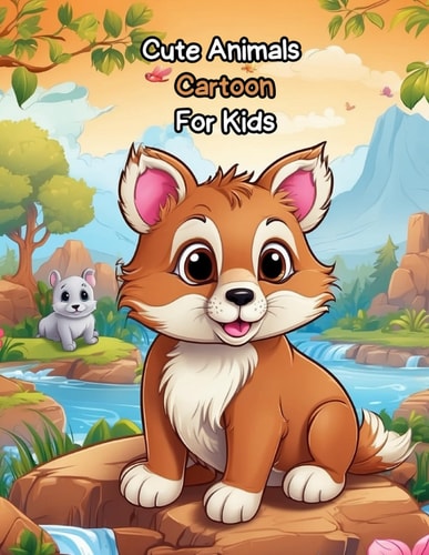 Cute Animal Coloring Book for Kids Ages 4-8 Funy Animals Cartoon Discover the World of Joy and Creativity! Adorable Animals Coloring Book for Kids Ages 4-8: Fun Cartoons with Lots of Coloring Pages