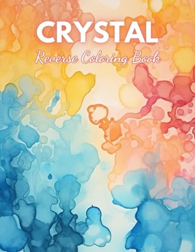 Crystal Reverse Coloring Book High Quality Beautiful Stress Relief Design