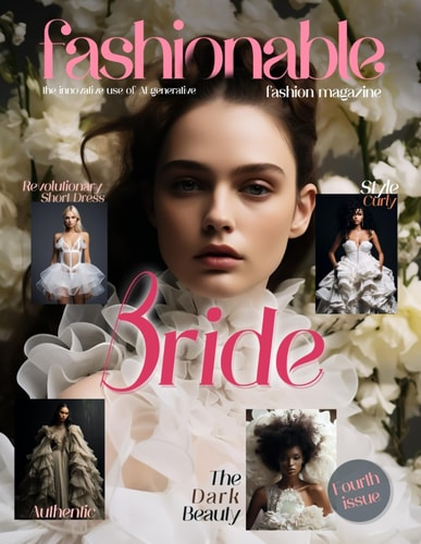 Fashionable Magazine Bride - Fourth Issue.: Fashion Models Created by the Innovative Use of AI Generative