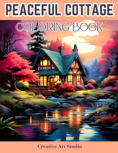 Peaceful Cottage Coloring Book Coloring For Serenity With Cozy Cottages And Idyllic Retreats For A Relaxing Escape