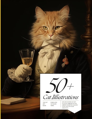 50+ Cat Illustrations Purr-fectly Illustrated A Visual Feast for Cat Lovers - Artistry, Elegance, and Endless Charm
