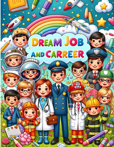 Dream Job and Career A Coloring Book for Kids: Explore the World of Professions: A Fun and Educational Coloring Journey for Kids