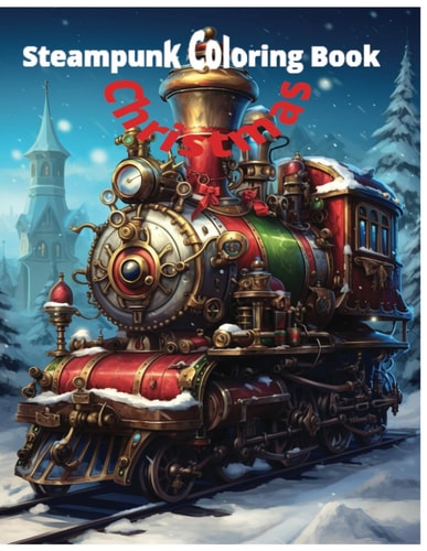 Steampunk Coloring Book Christmas