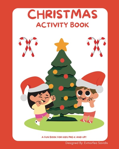 Christmas Activity Book For 3-6 Year Olds