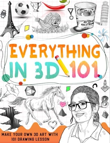 How To Draw Everything In 3D Learn how to Draw 3D Step by Step