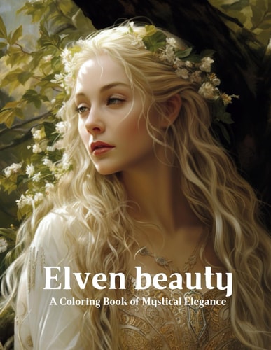 Elven Beauty A Coloring Book of Mystical Elegance