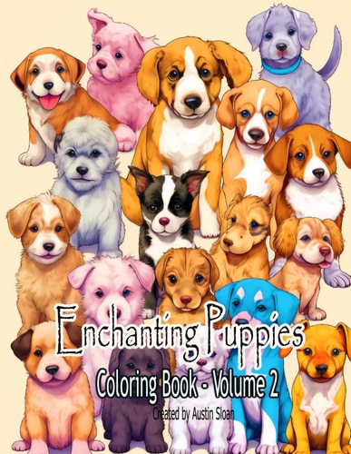 Enchanting Puppies Coloring Book Volume 2