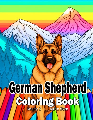 German Shepherd Coloring Book Volume 2