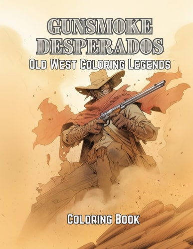 Gunsmoke Desperados Old West Coloring Legends